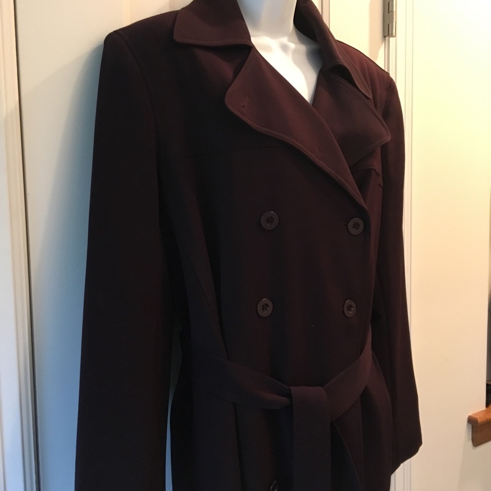 NWT Double-breasted lined Gallery trench coat